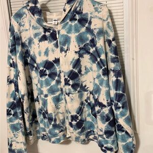 Old Navy Blue and White Hoodie